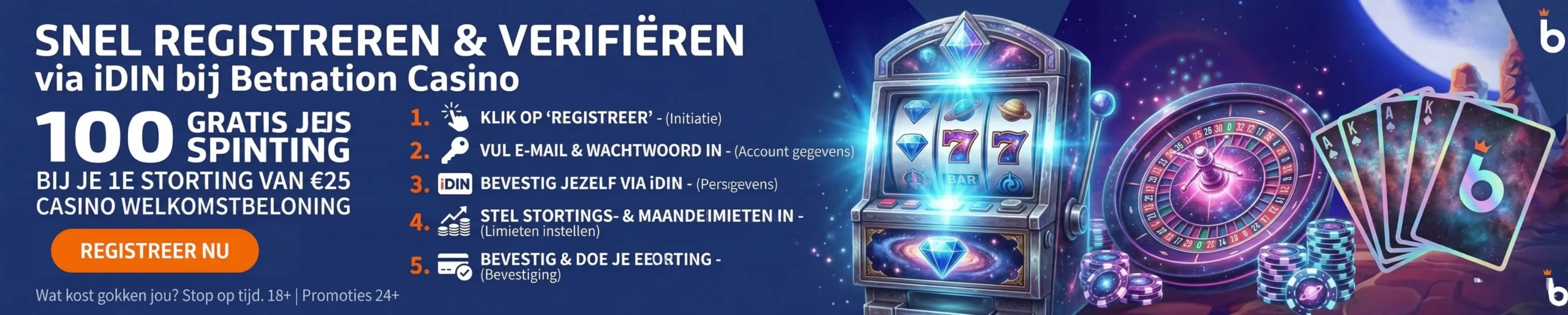 iDIN verificatie bij Betnation voor een snel registratieproces